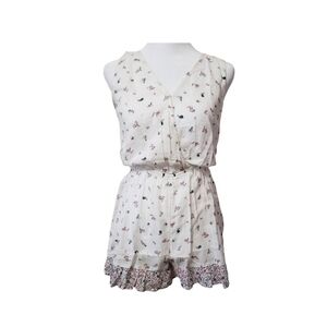 NWT True Craft White Floral Romper Small  Summer
